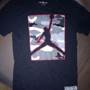 Jordan Black Camouflage Graphic Men's Shirt